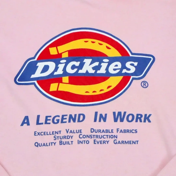 A DICKIES AUTHENTIC BABY PINK HOODIE FOR MEN'S AND WOMEN'S - Picture 3 of 5